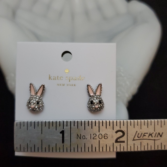 NWT Kate Spade Make Magic Bunny Stud Earrings - Picture 7 of 7